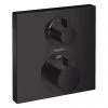Hansgrohe Ecostat Square Thermostat 2 Function Concealed Finish Set - Matt Black - 15714670 2 Hansgrohe Ecostat Square Thermostat 2 Function Concealed Finish Set - Matt Black - 15714670 -Shower Valves Sales Store 15714670 P