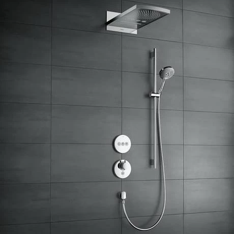 Hansgrohe ShowerSelect S Thermostatic Mixer for Concealed Installation for 1 Outlet - 15744000 4 Hansgrohe ShowerSelect S Thermostatic Mixer for Concealed Installation for 1 Outlet - 15744000 - Image 2