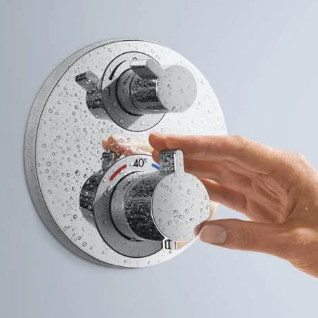 Hansgrohe Ecostat S Thermostat 1 Function Concealed Finish Set - 15757000 4 Hansgrohe Ecostat S Thermostat 1 Function Concealed Finish Set - 15757000 - Image 2