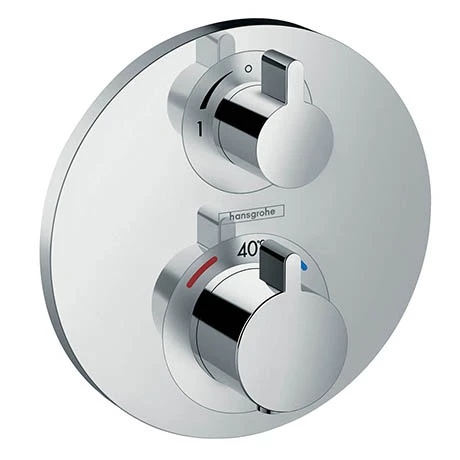 Hansgrohe Ecostat S Thermostat 1 Function Concealed Finish Set - 15757000 3 Hansgrohe Ecostat S Thermostat 1 Function Concealed Finish Set - 15757000