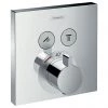 Hansgrohe ShowerSelect Thermostatic Mixer for Concealed Installation for 2 Outlets - Chrome - 15763000 1 Hansgrohe ShowerSelect Thermostatic Mixer for Concealed Installation for 2 Outlets - Chrome - 15763000 -Shower Valves Sales Store 15763000 P