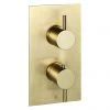 JTP Vos Brushed Brass Single Outlet Thermostatic Concealed Shower Valve -Shower Valves Sales Store 23651ABBR P 1