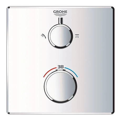 Grohe Grohtherm 2-Outlet Thermostatic Shower Mixer Trim with Diverter Valve - 24079000 3 Grohe Grohtherm 2-Outlet Thermostatic Shower Mixer Trim with Diverter Valve - 24079000