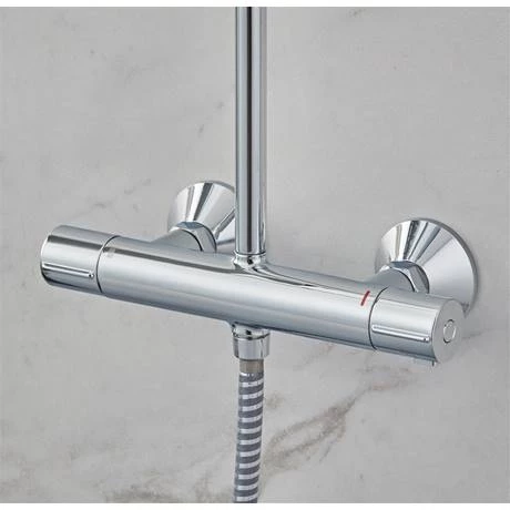 Hansgrohe Vernis Blend Showerpipe 200 Thermostatic Shower Mixer - Chrome - 26276000 8 Hansgrohe Vernis Blend Showerpipe 200 Thermostatic Shower Mixer - Chrome - 26276000 - Image 6