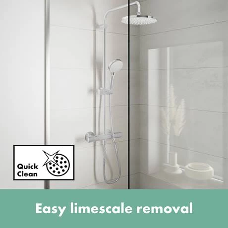 Hansgrohe Vernis Blend Showerpipe 200 Thermostatic Shower Mixer - Chrome - 26276000 5 Hansgrohe Vernis Blend Showerpipe 200 Thermostatic Shower Mixer - Chrome - 26276000 - Image 3