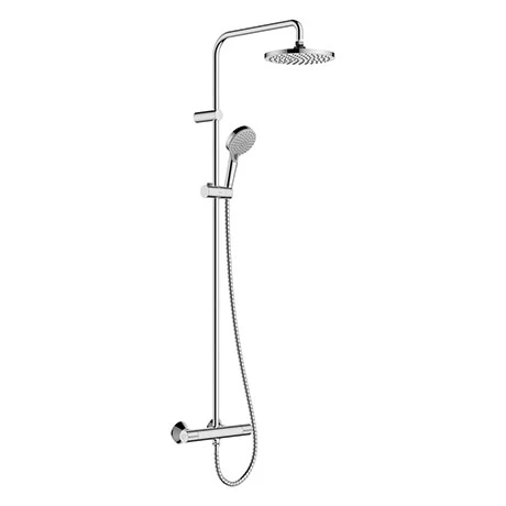 Hansgrohe Vernis Blend Showerpipe 200 Thermostatic Shower Mixer - Chrome - 26276000 3 Hansgrohe Vernis Blend Showerpipe 200 Thermostatic Shower Mixer - Chrome - 26276000
