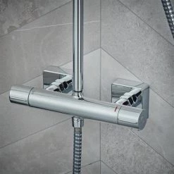 Hansgrohe Vernis Shape Green Showerpipe 230 Thermostatic Shower Mixer - 26319000 -Shower Valves Sales Store 26319000.ai2 460
