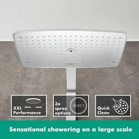 Hansgrohe Raindance E Showerpipe 360 Thermostatic Shower Mixer - Chrome - 27112000 5 Hansgrohe Raindance E Showerpipe 360 Thermostatic Shower Mixer - Chrome - 27112000 - Image 3