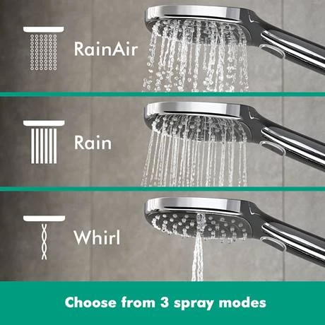 Hansgrohe Raindance E Showerpipe 360 Thermostatic Shower Mixer - Chrome - 27112000 6 Hansgrohe Raindance E Showerpipe 360 Thermostatic Shower Mixer - Chrome - 27112000 - Image 4