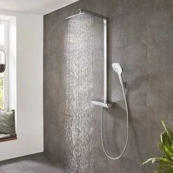 Hansgrohe Raindance E Showerpipe 360 Thermostatic Shower Mixer - Chrome - 27112000 12 Hansgrohe Raindance E Showerpipe 360 Thermostatic Shower Mixer - Chrome - 27112000 -Shower Valves Sales Store 27112000 D4 460