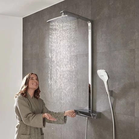 Hansgrohe Raindance E Showerpipe 360 Thermostatic Shower Mixer - Chrome - 27112000 8 Hansgrohe Raindance E Showerpipe 360 Thermostatic Shower Mixer - Chrome - 27112000 - Image 6