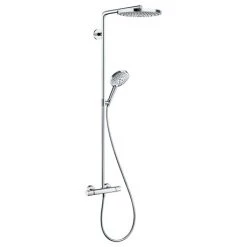 Hansgrohe Raindance Select S Showerpipe 240 Thermostatic Shower Mixer - Chrome - 27129000