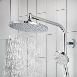 Hansgrohe Crometta S Showerpipe 240 Thermostatic Shower Mixer - 27267000 -Shower Valves Sales Store 27267000.ai1 460