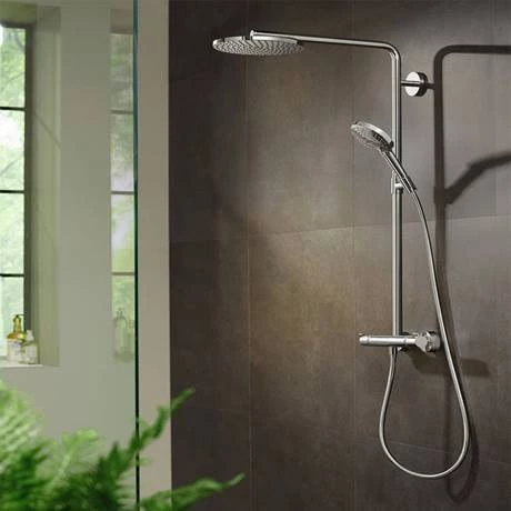 Hansgrohe Raindance Select S Showerpipe 240 Thermostatic Shower Mixer - Chrome - 27633000 4 Hansgrohe Raindance Select S Showerpipe 240 Thermostatic Shower Mixer - Chrome - 27633000 - Image 2