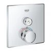 Grohe Grohtherm SmartControl Thermostat Square 1 Outlet Concealed Mixer Trim - 29123000 -Shower Valves Sales Store 29123000 P