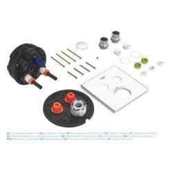 Grohe Grohtherm SmartControl Thermostat Square 2 Outlet Concealed Mixer Trim - 29124000 -Shower Valves Sales Store 29124000 D4 460