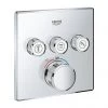 Grohe Grohtherm SmartControl Thermostat Square 3 Outlet Concealed Mixer Trim - 29126000 1 Grohe Grohtherm SmartControl Thermostat Square 3 Outlet Concealed Mixer Trim - 29126000 -Shower Valves Sales Store 29126000 P