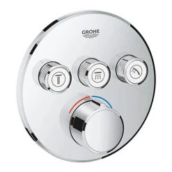 Grohe SmartControl Round 3 Outlet Concealed Mixer Trim - 29146000