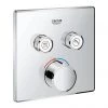 Grohe SmartControl Square 2 Outlet Concealed Mixer Trim - 29148000 -Shower Valves Sales Store 29148000 P