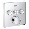 Grohe SmartControl Square 3 Outlet Concealed Mixer Trim - 29149000 -Shower Valves Sales Store 29149000 P