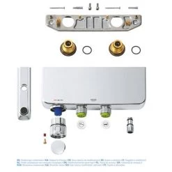 Grohe Grohtherm SmartControl Thermostatic Bath Shower Mixer - 34718000 -Shower Valves Sales Store 34718000 D4 460