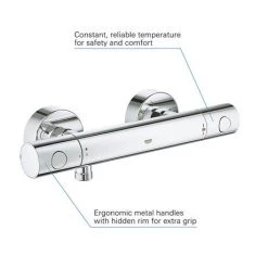 Grohe Precision Get Thermostatic Shower Mixer 1/2" - 34773000 -Shower Valves Sales Store 34773000 D1 460