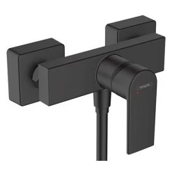 Hansgrohe Vernis Shape Exposed Single Lever Shower Mixer - Matt Black - 71650670