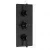 Hudson Reed Tec Pura Plus Triple Concealed Thermostatic Shower Valve - Matt Black - A4003 -Shower Valves Sales Store A4003 m