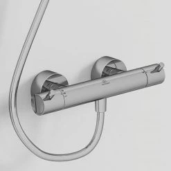 Ideal Standard Ceratherm T125 Exposed Thermostatic Bar Shower Mixer - A7592AA -Shower Valves Sales Store A7592AA D3 460