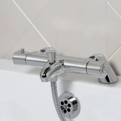 Bristan - Artisan TMV2 Thermostatic Bath Shower Mixer - Chrome -Shower Valves Sales Store AR2 THBSM C.ai2 460
