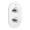 Bristan - Artisan Thermostatic Recessed Dual Control Valve with Integral Diverter - AR3-SHCDIV-C -Shower Valves Sales Store AR3 SHCDIV C P