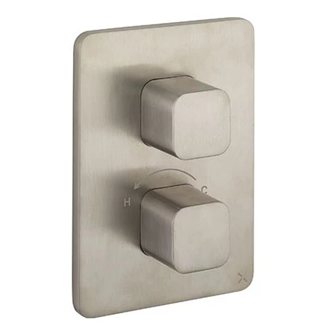 Crosswater Atoll/Glide II/Marvel Crossbox 1 Outlet Trim & Levers - Brushed Stainless Steel 3 Crosswater Atoll/Glide II/Marvel Crossbox 1 Outlet Trim & Levers - Brushed Stainless Steel