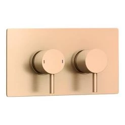 Arezzo Brushed Bronze Round Modern Twin Concealed Shower Valve with Diverter 8 Arezzo Brushed Bronze Round Modern Twin Concealed Shower Valve with Diverter -Shower Valves Sales Store AVLVBRZ2 d3 460