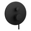 Arezzo Matt Black Round Concealed Manual Shower Valve with Diverter -Shower Valves Sales Store AZ MSVD prod