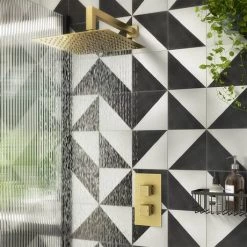 Arezzo Brushed Brass Square Modern Twin Concealed Shower Valve -Shower Valves Sales Store AZBBSVSQ detail02 460