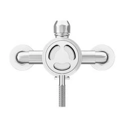 Arezzo Chrome Industrial Style Exposed Dual Shower Valve -Shower Valves Sales Store AZISDUALE d4 460