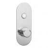 Arezzo Chrome Industrial Style Push Button Shower Valve (1 Outlet)