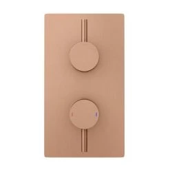 Arezzo Rose Gold Round Modern Twin Concealed Shower Valve with Diverter -Shower Valves Sales Store AZRGSVD new d2 460