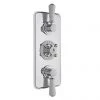 Bayswater White Triple Concealed Thermostatic Shower Valve -Shower Valves Sales Store BAYS103 P