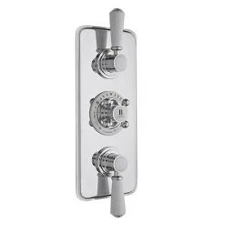 Bayswater White Triple Concealed Thermostatic Shower Valve
