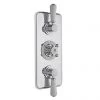 Bayswater White Triple Concealed Thermostatic Shower Valve with Diverter -Shower Valves Sales Store BAYS105 P