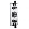 Bayswater Black Triple Concealed Thermostatic Shower Valve with Diverter -Shower Valves Sales Store BAYS405 P