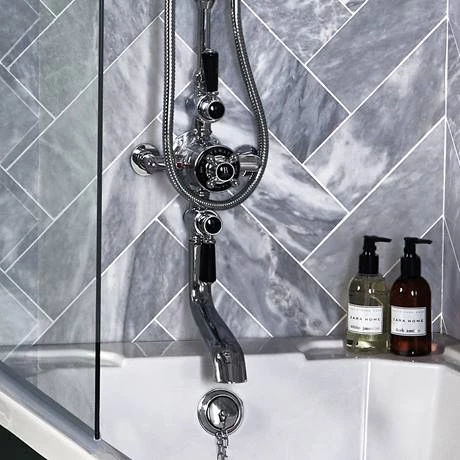 Bayswater Black Triple Exposed Thermostatic Shower Valve 4 Bayswater Black Triple Exposed Thermostatic Shower Valve - Image 2