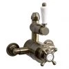 Chatsworth 1928 Antique Brass Twin Exposed Shower Valve -Shower Valves Sales Store CH34VAB p