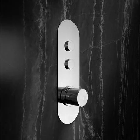 Hudson Reed Ignite Round Two Outlet Push-Button Thermostatic Shower Valve Chrome - CPB1311 4 Hudson Reed Ignite Round Two Outlet Push-Button Thermostatic Shower Valve Chrome - CPB1311 - Image 2