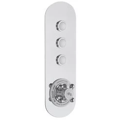 Hudson Reed Topaz Traditional Three Outlet Push-Button Shower Valve - CPB5312