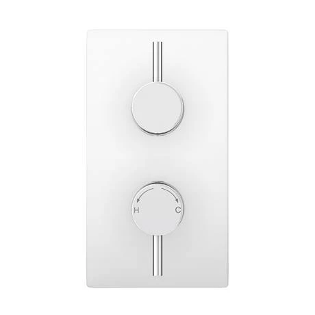 Cruze Twin Round Concealed Shower Valve with Diverter - Chrome 6 Cruze Twin Round Concealed Shower Valve with Diverter - Chrome - Image 4