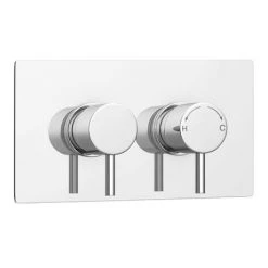 Cruze Twin Round Concealed Shower Valve with Diverter - Chrome 11 Cruze Twin Round Concealed Shower Valve with Diverter - Chrome -Shower Valves Sales Store CRSVC01D d6 460