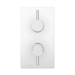 Cruze Round Thermostatic 3 Way Concealed Shower Valve with Diverter - Chrome -Shower Valves Sales Store CRZ3WSV d2 460