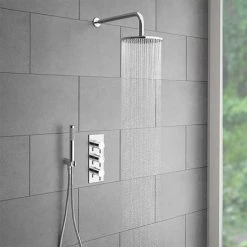 Cruze Triple Round Concealed Thermostatic Shower Valve - Chrome 11 Cruze Triple Round Concealed Thermostatic Shower Valve - Chrome -Shower Valves Sales Store CVT002 n d5 460